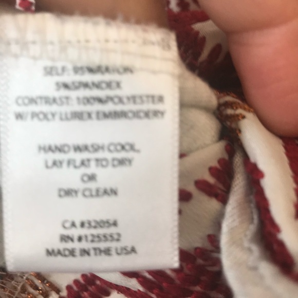 Dolan T Lami Embroidered Aztec Tee Shirt Blouse XS - Picture 4 of 4